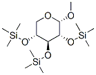 .alpha.-D-Xylopyranoside, methyl 2,3,4-tris-O-(trimethylsilyl)- Structure