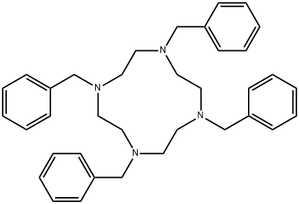 1,4,7,10-테트라벤질-1,4,7,10-테트라아자시클로도데칸 구조식 이미지
