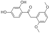 1-(2,4-Dihydroxyphenyl)-2-(2,5-dimethoxyphenyl)ethanone Structure