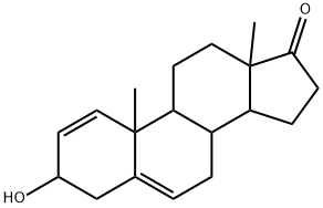 (3beta)-3-Hydroxyandrosta-1,5-dien-17-one Structure