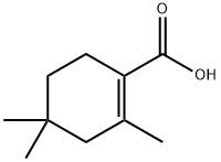 2,4,4-Trimethyl-1-cyclohexene-1-carboxylic acid Structure