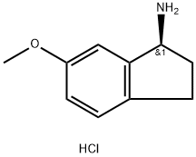 (S)-6-METHOXY-2,3-DIHYDRO-1H-INDEN-1-AMINE-HCl Structure