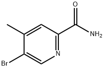 5-Bromo-4-methylpyridine-2-carboxamide 구조식 이미지