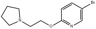 5-bromopyrid-2-yl 2-(1-pyrrolidinyl)ethyl ether 구조식 이미지