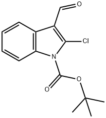 1-BOC-2-CHLORO-3-FORMYL-INDOLE Structure