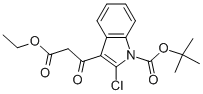 1-BOC-2-CHLORO-3-(2-ETHOXYCARBONYL-ACETYL)-INDOLE Structure