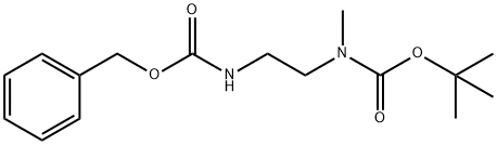 (2-Benzyloxycarbonylaminoethyl)-methylcarbamic acid tert-butyl ester Structure