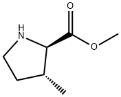 D-Proline, 3-methyl-, methyl ester, trans- (9CI) Structure