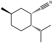 Cyclohexanecarbonitrile, 5-methyl-2-(1-methylethyl)-, (1S,2S,5R)- (9CI) 구조식 이미지