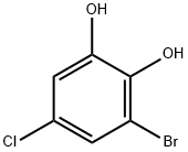 3-Bromo-5-chlorobenzene-1,2-diol Structure