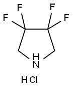 3,3,4,4-TETRAFLUOROPYRROLIDINE HYDROCHLORIDE 구조식 이미지