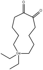 1,1-디에틸게르마시클로운데칸-6,7-디온 구조식 이미지