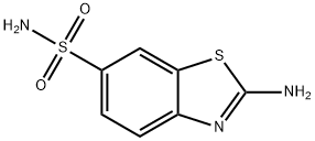 2-아미노-1,3-벤조티아졸-6-술폰아미드 구조식 이미지