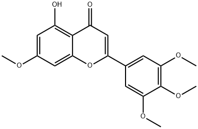 2-(3,4,5-Trimethoxyphenyl)-5-hydroxy-7-methoxy-4H-1-benzopyran-4-one 구조식 이미지