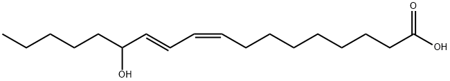 (9Z,11E)-13-하이드록시-9,11-옥타데카디엔산 구조식 이미지