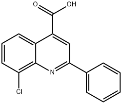 8-CHLORO-2-PHENYLQUINOLINE-4-CARBOXYLIC ACID 구조식 이미지