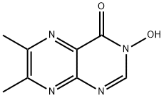3-Hydroxy-6,7-dimethyl-4(3H)-pteridinone Structure