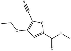 2-Thiophenecarboxylicacid,5-cyano-4-ethoxy-,methylester(9CI) Structure