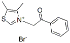 티아졸륨,4,5-DIMETHYL-3-(2-OXO-2-PHENYLEETHYL)-,브롬화물 구조식 이미지