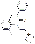 2',6'-Dimethyl-2-phenyl-N-[2-(1-pyrrolidinyl)ethyl]acetanilide 구조식 이미지