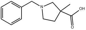 1-벤질-3-메틸-피롤리딘-3-카르복실산 구조식 이미지