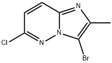 6-chloro-2-Methyl-3-broMo-iMidazo[1,2-b]pyridazine Structure