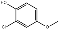 2-CHLORO-4-METHOXYPHENOL 구조식 이미지