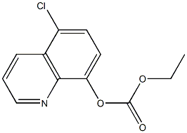 Carbonic acid 5-chloro-8-quinolyl ethyl ester 구조식 이미지