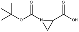 (S)-N-Boc-aziridine-2-carboxylic acid Structure