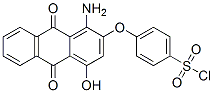 p-[(1-amino-9,10-dihydro-4-hydroxy-9,10-dioxo-2-anthryl)oxy]benzenesulphonyl chloride  구조식 이미지