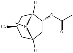 3,6-Dihydroxy-8-methyl-8-azabicyclo[3.2.1]octane6-acetate 구조식 이미지