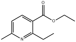 2-에틸-6-메틸-3-피리딘카르복실산에틸에스테르 구조식 이미지
