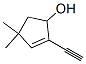 2-Cyclopenten-1-ol, 2-ethynyl-4,4-dimethyl- (9CI) 구조식 이미지