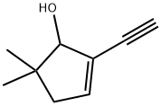 2-Cyclopenten-1-ol, 2-ethynyl-5,5-dimethyl- (9CI) 구조식 이미지