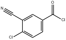 벤조일클로라이드,4-클로로-3-시아노-(9CI) 구조식 이미지