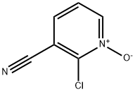 2-클로로-3-시아노-피리딘1-옥사이드 구조식 이미지