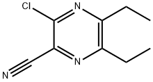 3-클로로-5,6-디에틸피라진-2-카르보니트릴 구조식 이미지