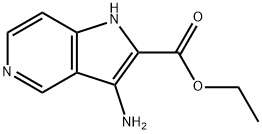 1H-Pyrrolo[3,2-c]pyridine-2-carboxylicacid,3-amino-,ethylester(9CI) 구조식 이미지