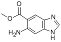 1H-벤지미다졸-5-카르복실산,6-아미노-,메틸에스테르 구조식 이미지
