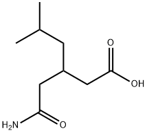 3-Carbamoymethyl-5-methylhexanoic acid Structure