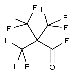 3,3,3-TRIFLUORO-2,2-BIS(TRIFLUOROMETHYL)PROPANOYL FLUORIDE Structure
