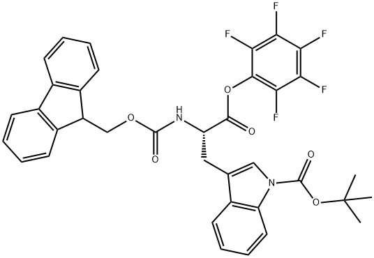 FMOC-TRP(BOC)-OPFP 구조식 이미지