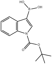 1-(TERT-BUTOXYCARBONYL)INDOLE-3-BORONIC ACID Structure