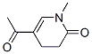2(1H)-Pyridinone, 5-acetyl-3,4-dihydro-1-methyl- (9CI) 구조식 이미지