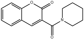 3-(피페리디노카르보닐)-2H-1-벤조피란-2-온 구조식 이미지