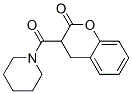 3-(Piperidinocarbonyl)-3,4-dihydro-2H-1-benzopyran-2-one Structure