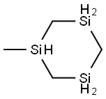 1-Methyl-1,3,5-trisilacyclohexane Structure
