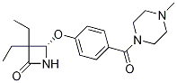 (S)-3,3-diethyl-4-(4-(4-Methylpiperazine-1-carbonyl)phenoxy)azetidin-2-one Structure