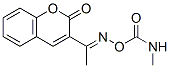 3-[1-(N-Methylcarbamoyloxyimino)ethyl]coumarin Structure