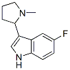 5-Fluoro-3-(1-methyl-2-pyrrolidinyl)-1H-indole 구조식 이미지